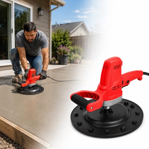 forplubossmmp Cazzuola Elettrica, Levigatrice da Parete, per Intonaco, Malta, Cemento, Stucco. Levigatrice E Lucidatrice Portatile A 6 velocità Variabili per Muratori E Progetti Edili