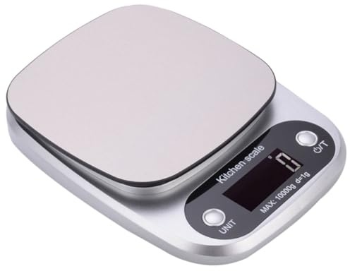 AUTSUPPL Bilancia da Cucina Digitale Funzione di Conteggio Accurato e Resistente 10kg/1g in Acciaio Inox Bilancia Elettronica Portatile Multifunzione per Casa e Negozio