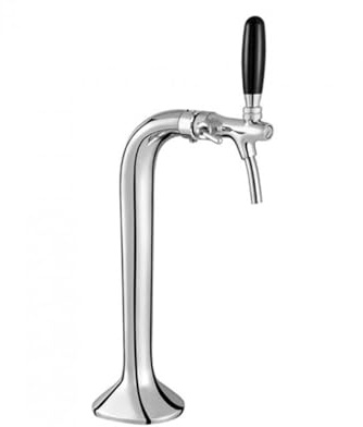 ich-zapfe.de Colonne à bière, chromé, 1 Ligne, élégante