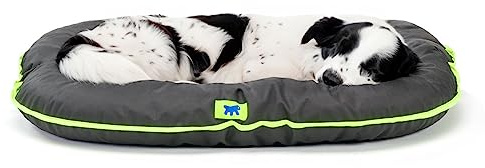 Ferplast Cuccia Cane Cuscino Cane Cane Taglia Media Tessuto Antigraffio Lavabile a mano a 30° Materassino Cane Impermeabile 80 x 60 x 11 cm.Nero