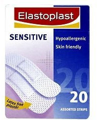 Elastoplast Sensitive Fabric Plaster, 20 Strips (Pack of 3)