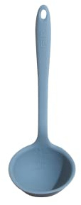 GIR: Get It Right Premium Silicone Ladle Serving Spoon - Non-Stick Heat Resistant Seamless Kitchen Ladle for Soups, Stews, Dressings, and More - Ultimate, Slate