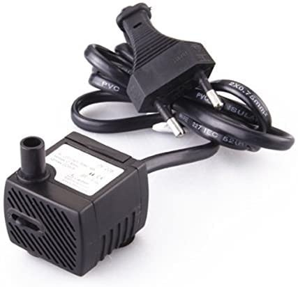 Magie di Natale Pompa sommersa ricircolo acqua, motorino per cascata e fontana del presepe flusso regolabile (7 W)