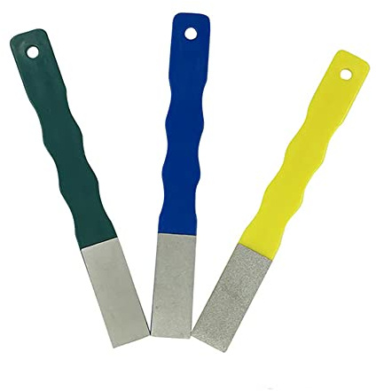 Diamond Sharpener Set, 3 Pcs Knife Sharpening Stone, Multi-Functional Small Whetstone for Kitchen, Outdoor Tool (220/400/600 Grit)