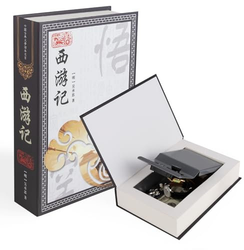 Buchtresor, ausgehöhltes Buch, versteckter Safe, geheime versteckte Metallschloss, Geldversteck-Sammelbox (Reise in den Westen)