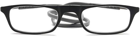 Lanomi Schmal Lesebrille Damen Herren Magnetverschluss Leicht Lesehilfe Sehhilfe mit Elastische Silikon Brillenbänder