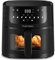 HAIMEEC Air Fryer 6L, Friteuse Sans Huile 8-en-1 avec Fenêtre de Visualisation, 1350W avec Ecran Tactile Digital, Réglable 30-200°C, 90% de Matières Grasses en Moins, Nettoyage Facile, <60dB