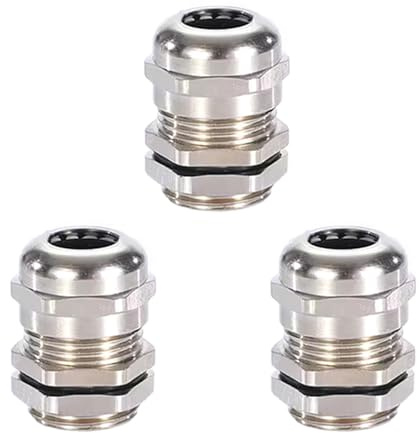 1 Stück M16 Kabelverschraubung, PG9 Metallkabelverschraubung, Wasserdichte Verstellbarer Kabeldurchführung für 4-8 mm Kabelanschluss