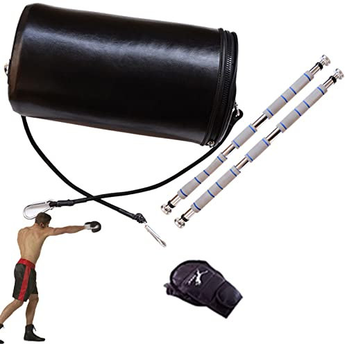 WJFTODAY Boxsack mit Ständer für Erwachsene, großer Box-Speedbag für die Tür, doppelseitidbag für die Tür, doppelseitiger Punchingball, tragbarer Reflexsack für Reaktion, Beweglichkeit, Kampfgeschick