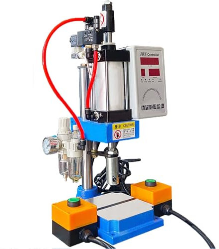 ylpddmm 200KG Punzonadora Neumática Vertical Punzonadora de Pie Manual,MáQuina Punzadora Vertical, 63 Tipo Prensa de Banco Máquina Remachadora,PresióN De Funcionamiento De 0,4 A 0,8 Mpa,100mm