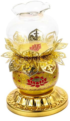 Warmhm Industrieller Kerzenhalter Für Teelichter Dekorativer Buddhistischer Kerzensockel Religiöser Lampensockel Antiker Kerzenständer Für Buddha-hallen Und Home Decor