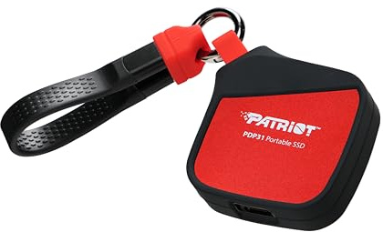 Patriot PDP31 2TB M.2 2230 Type-C - SSD portatile esterno compatto - Lettura sequenziale: fino a 1000 MB/s e scrittura sequenziale: fino a 1000 MB/s - USB 3.2 GEN2 - Unità a stato solido esterna