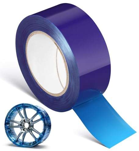 JECOMPRIS Ruban De Protection Pour Jantes Film De Protection Pour Moyeu De Roue En Pe Contre Les Rayures Pour Montage Et Entretien Des Pneus Installation Facile 75.00In X 2.01In 1 Rouleau