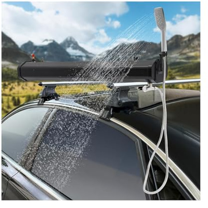 Tragbare Campingdusche Wassertank Druckwassertank Straße mit für Lagerung, Overlanding 4,8 Gallonen