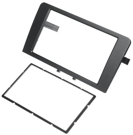 Marco Radio Coche Marco Adaptador para Panel De Radio Coche Embellecedor De Placa Estéreo Doble DIN para A3 8P 2003-2012 WEFOLCC
