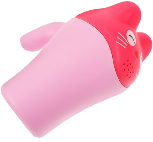 Babyshampoo Becher mit Griff, Rosa Pp Duschbecher für Kinder | Cartoon Form, Leicht zu Halten und Praktisch, Geeignet zum Haarewaschen und Spielzeug