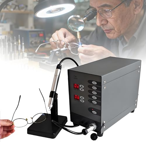 Macchina per Saldatura Gioielli Fai da Te, Kit di Saldatrice a Punti ad Ar-co Pulsato Automatica Portatile con Potenza Regolabile, per Riparazione Oro, Argento, Titanio, Alluminio