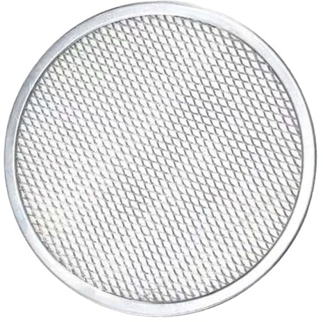 TOYANDONA Plaque à Pizza Ronde 23 Cm en Aluminium Perforé Antiadhésive pour Four Plateau Cuisson Pizza Professionnel Maille pour Usage Familial et Commercial