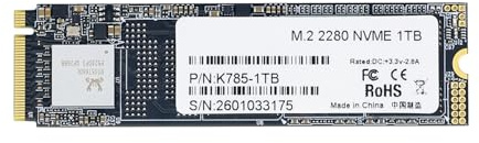 Yahboom 1TB SSD, PCIe Gen3 NVMe M.2 2280, Up to 2134MB/s, for Jetson Orin,RPi,Laptop,PC,Handheld Gaming Consoles, Solid State Drive,Only 1TB SSD