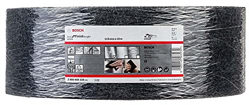 Bosch Professional 1x N880 Vliesrolle (für Stahlbleche, Breite 115 mm, Länge 10 m, Mittel S, Zubehör Handschleifen)