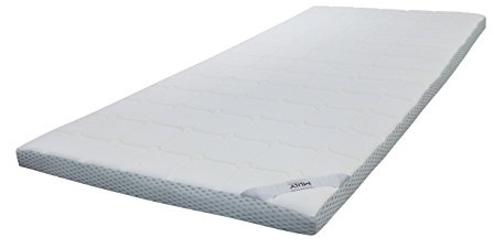 Mlily Ebitop Gesteppte Matratzen Topper mit Viscoschaum – Atmungsaktiv & druckentlastend – 7-Zonen-Perforation – Öko-Tex & CertiPur – 140x200x7 cm (H2+, bis 100 kg) – Weiß