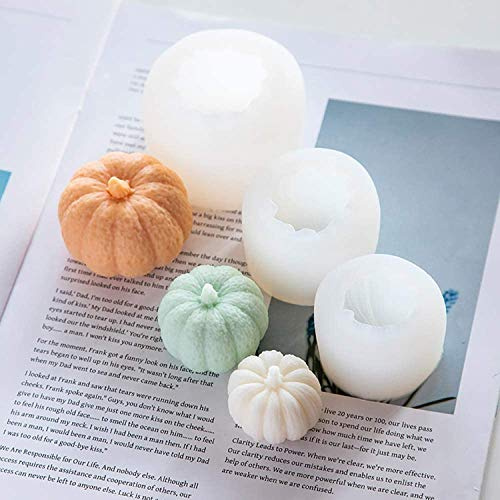 3 Pcs Halloween Pumpkin Shape Silicone Mold 3D Craft Soap Chocolate Fondant Candy Cake Decor Moulds