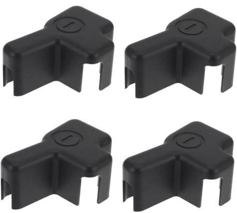 JECOMPRIS 4pièces Housse De De Batterie Professionnelle Protecteur De Batterie De Moteur Résistante Aux Températures Facile à Installer Anti-circuit Compatible Avec Batteries De Voiture