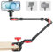 Magic Arm mit Super Clamp 23''/59cm, ZAKVOP Webcam Halterung mit Klemme, 360°Flexibel Magic Arm Clamp mit Flexibel Arm 1/4 3/8’’ Kugelkopf, Webcam Arm für Kamera, Action Kamera, Smartphones (B)