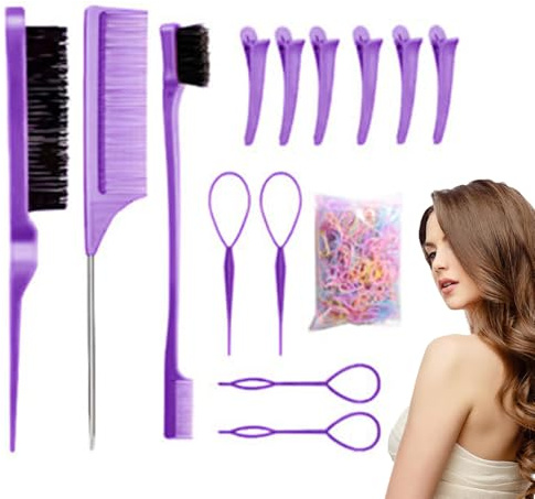 Peines Para Mujeres Cepillado De Cabello,Cepillo Para Cardar - Peine Portátil Para Desenredar Cabello Herramienta Pequeña Para Peluquería Salón Repartición Mujeres Niñas