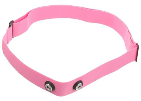 TOYANDONA Correa De Pecho Deportiva Multifuncional Elástica Rosa, Banda Pectoral Ajustable Transpirable y Ligera, Accesorio Compatible para Monitoreo Fitness y Running