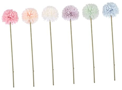 Kichvoe 6pezzi Giacinto Finto Decorativo Fiori Artificiali di Plastica per Giorno del Ringraziamento Resistenti e Duraturi Colore Casuale
