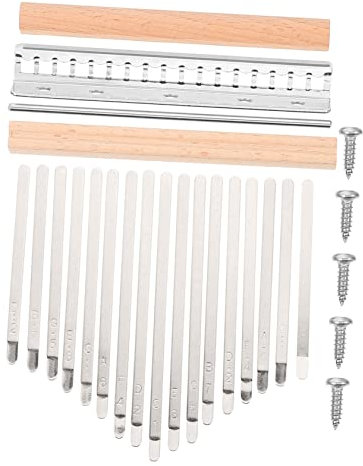 VINTORKY 17-ton Selbstgemacht Kalimba Bausatz 17-ton Kalimba Zubehörset Mit Klavierbrücke Und Xylophonbrücke Komplettes Fingerklavier Zubehör Für Kinder Und Anfänger