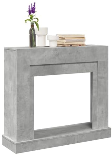 GCHDHAPB Kaminumrandung Betongrau 100x30x87,5cm Holzwerkstoff Haus & Garten Kamin & Holzofen Zubehör