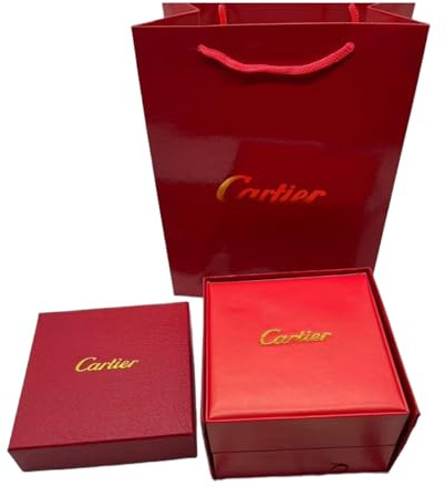 ROUREOX Custodia Orologio Singolo Portatile Scatola Conservazione Rossa Leggera Organizer Viaggio Compatto per Cartier Ballon Bleu