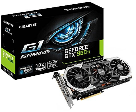 Gigabyte GTX980TI Scheda Video 6GB, G1 Gaming, Nero