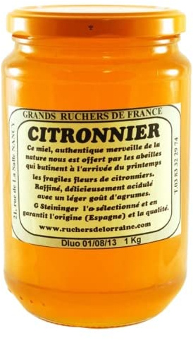 Ruchers de Lorraine - Miel de Citronnier D'Espagne (1Kg )