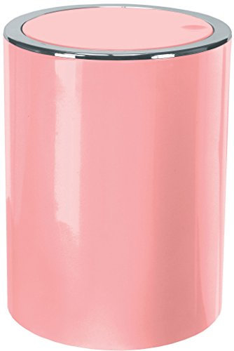 Kleine Wolke Textilgesellschaft 5829443858 Clap Poubelle à Couvercle basculant Plastique Magnolia 19 x 24,5 x 19 cm 5 L