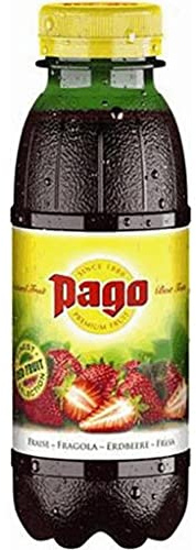 Jus Pago fraise bouteille 33 cl - Carton de 12