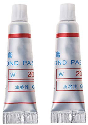 JENOR 2pcs Diamond Abrasive Paste Compound Micron Glass Metal Polishing Grinding Tool