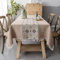 Pahajim Mantel Mesa Rectangular Manteles Antimanchas Impermeable Lino Algodon Mantel Elegante Impresos Bordado Borla Decoracion Mesa Comedor para Cocina, Jardin Exterior,Mesita Salon(140x220cm)