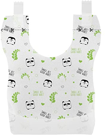 Chicco Einweg-Lätzchen kompostierbar, ökologische Lätzchen, saugfähig und wasserfest, Entwöhnungslätzchen für Babys und Kleinkinder - Baby-Zubehör 6+ Monate, mehrfarbig 36 Stück (1er Pack)