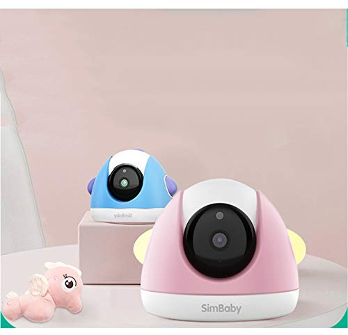 AI Baby Monitor Two-Way Voice Sleep Care Crying Detection Intelligent Comfort (Pink)