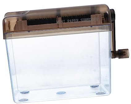 STOBOK Distruggidocumenti Per Mini Trituratore Portatile Facile Usare Per Documenti e Ricevute Design e Antiscivolo
