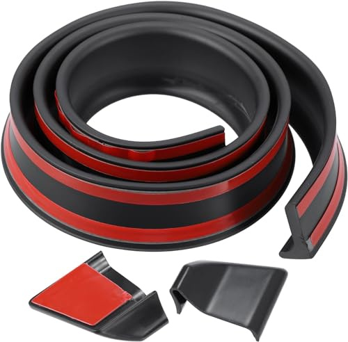 Passaruota per auto da 1,5 m, con striscia anti-collisione per pickup, SUV, parafango (4,5 cm, nero)