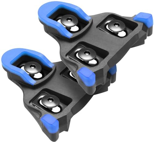 cyclingcolors Fahrrad Cleats kompatibel mit Shimano SPD-SL blau 2° Pedalplatten Schuhplatten Pedal Rennrad
