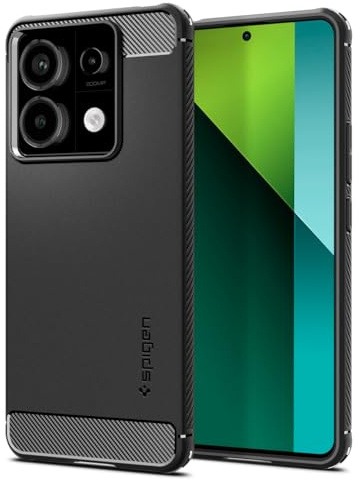 Spigen Rugged Armor Case Compatible with Xiaomi Redmi Note 13 Pro 5G and POCO X6 5G - Matte Black