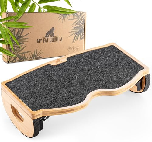 MY FAT GORILLA - Fußstütze Schreibtisch Bambus - Fußablage Schreibtisch - Fußbank Klappbar - Fußhocker - Fussstütze Büro - Fußbank holz - Fussstütze - Footrest - Schreibtischzubehör