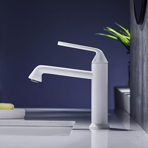 Badezimmer-Waschtischarmatur, Kalt- und Warmwasser-Waschtischarmaturen, Pistolengraues Messing, torneira banheiro, Vintage-Badezimmerarmaturen (Farbe: Grau), Waschbecken-Wasserhahn für Gefäße