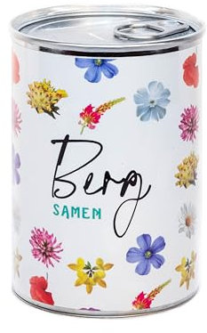 Geschenk-Anzuchtset mit personalisierter Nachricht - Geburtstagsgeschenk für Damen Herren, originelles Geschenk für Freunde Familie, für Feiern - Einfach zu verwenden - Blumen (Berg)