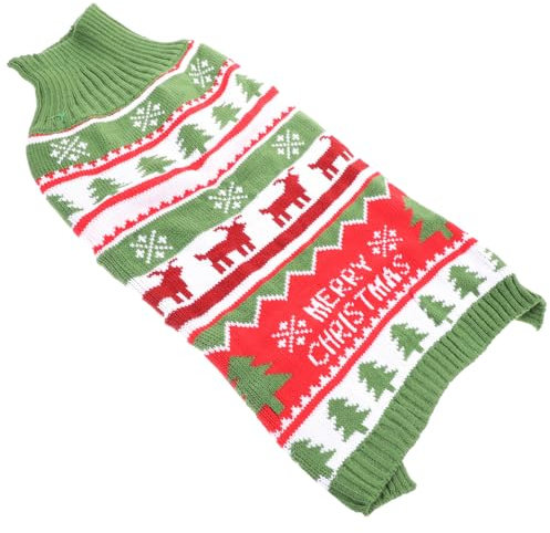 BESPORTBLE Strickpullover Für Hunde Mit Elchmuster Warmer Weihnachtspullover Für Haustiere Winterbekleidung Für Hunde Gestrickte Hundekleidung Für Kostümpartys